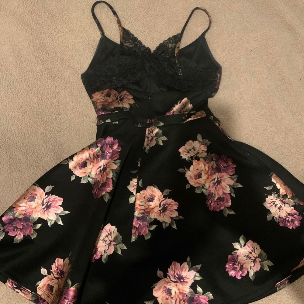 mini lace floral dress